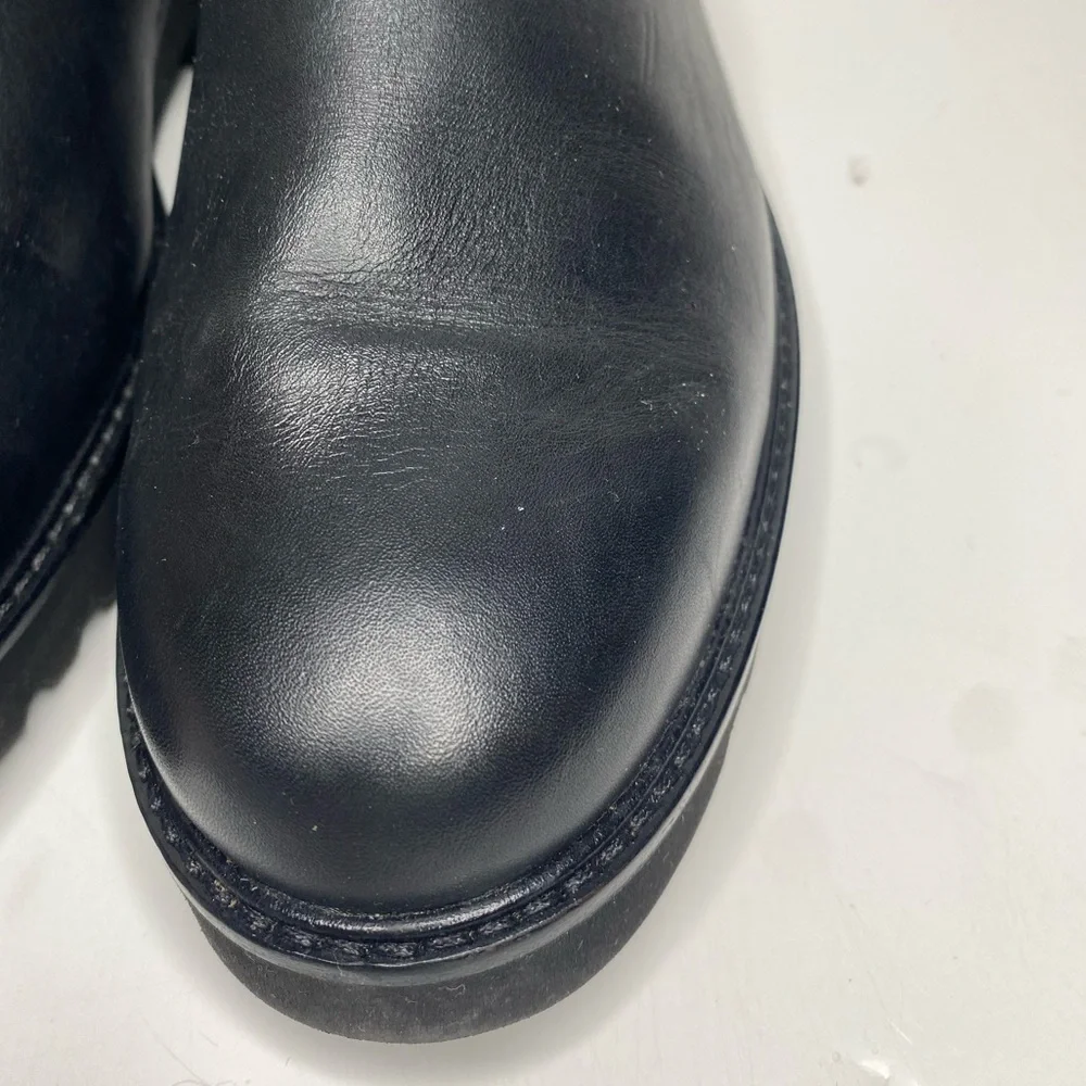 Mephisto Silva Black Leather Chelsea Boots Sz 11